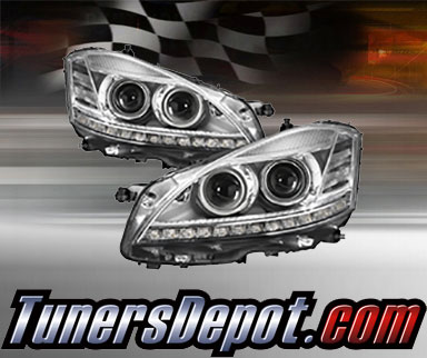 TD® DRL LED Projector Headlights (Chrome) - 07-09 Mercedes Benz S65 AMG W221 (w/ HID Only)