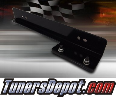 TD Front Bumper License Plate Frame Relocation Bracket - Black