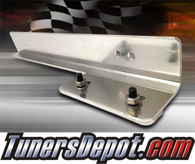TD Front Bumper License Plate Frame Relocation Bracket - Silver