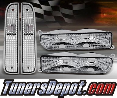 TD® Front Bumper Lights Side Marker Set (Euro) - 97-01 Jeep Cherokee
