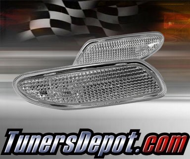 TD® Front Bumper Side Marker Lights (Clear) - 01-04 Mercedes Benz C32 W203