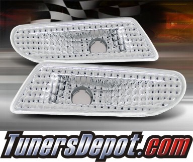 TD® Front Bumper Signal Lights (Clear) - 00-06 Mercedes Benz S500 W220