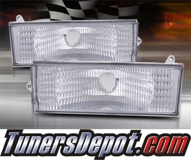 TD® Front Bumper Signal Lights (Clear) - 84-96 Jeep Cherokee