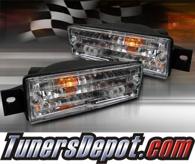 TD® Front Bumper Signal Lights (Clear) - 88-91 BMW 325is E30