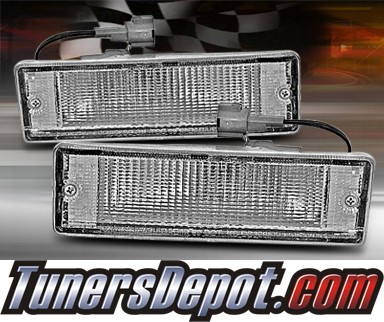TD® Front Bumper Signal Lights (Clear) - 88-95 Nissan Pickup Hardbody