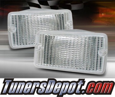 TD® Front Bumper Signal Lights (Clear) - 97-06 Jeep Wrangler TJ