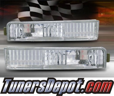 TD® Front Bumper Signal Lights (Euro Clear) - 90-91 Honda Accord
