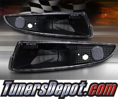 TD® Front Bumper Signal Lights (JDM Black) - 93-02 Chevy Camaro