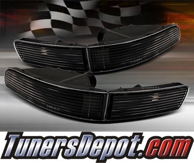 TD® Front Bumper Signal Lights (JDM Black) - 95-99 Nissan Maxima