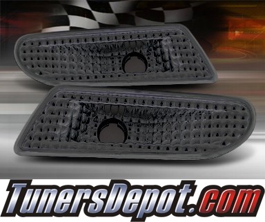 TD® Front Bumper Signal Lights (Smoke) - 00-06 Mercedes Benz S500 W220