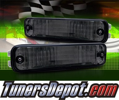 TD® Front Bumper Signal Lights (Smoke) - 90-91 Acura Integra