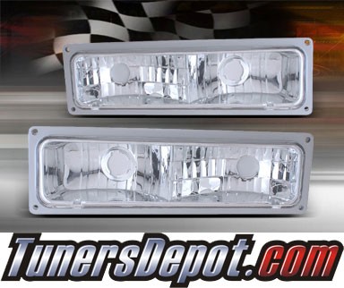 TD® Front Bumper Signal Parking Lights (Euro Clear) - 92-99 Chevy Suburban