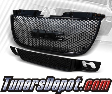 TD® Front Grill Grille Set (Black) - 07-10 GMC Yukon (2 Pcs)