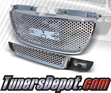 TD® Front Grill Grille Set (Chrome) - 07-10 GMC Yukon (2 Pcs)