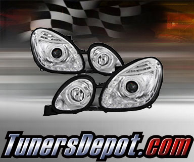TD® Halo Projector Headlights (Chrome) - 98-00 Lexus GS400