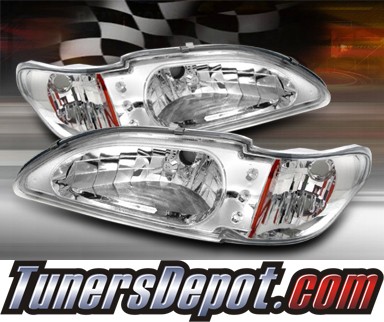 TD® LED Crystal Headlights - 94-98 Ford Mustang
