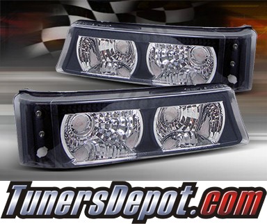 TD® LED Front Bumper Signal Lights (JDM Black) - 03-06 Chevy Silverado