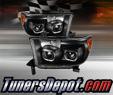 TD® LED Halo Projector Headlights (Black) - 07-13 Toyota Tundra