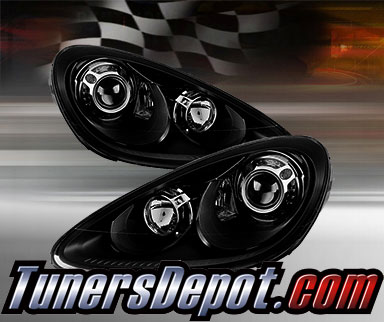 TD® LED Projector Headlights (Black) - 11-14 Porsche Cayenne