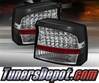 TD® LED Tail Lights (Black) - 06-08 Dodge Charger