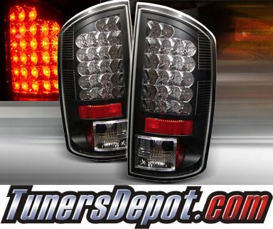 TD® LED Tail Lights (Black) - 07-08 Dodge Ram Pickup 1500