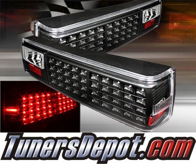 TD® LED Tail Lights (Black) - 87-93 Ford Mustang