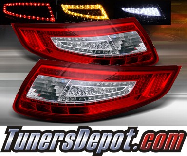 TD® LED Tail Lights (Red/Clear) - 05-08 Porsche 911 (Inc. Convertible)