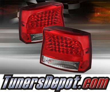 TD® LED Tail Lights (Red/Clear) - 06-08 Dodge Charger