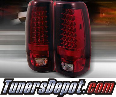 TD® LED Tail Lights (Red/Clear) - 99-02 Chevy Silverado