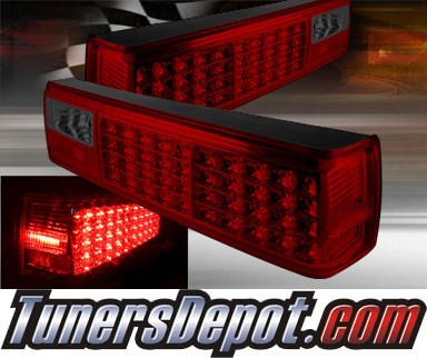 TD® LED Tail Lights (Red/Smoke) - 87-93 Ford Mustang