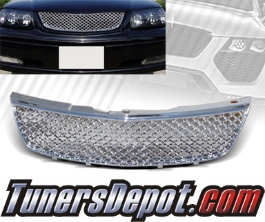 TD® Mesh Front Grill Grille (Chrome) - 00-05 Chevy Impala