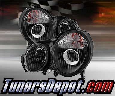 TD® Projector Headlights (Black) - 00-02 Mercedes Benz E430 4dr W210