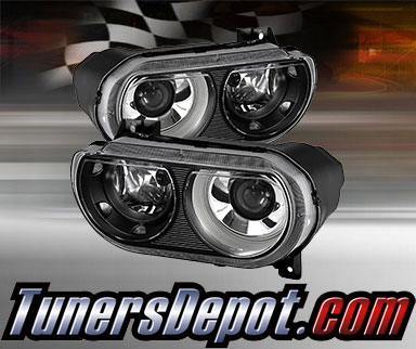 TD® Projector Headlights (Black) - 08-14 Dodge Challenger (with HID Only)