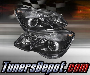 TD® Projector Headlights (Black) - 10-13 Mercedes Benz E350 4dr W212 (w/ HID Only)