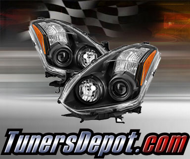 TD® Projector Headlights (Black) - 10-13 Nissan Altima 2dr