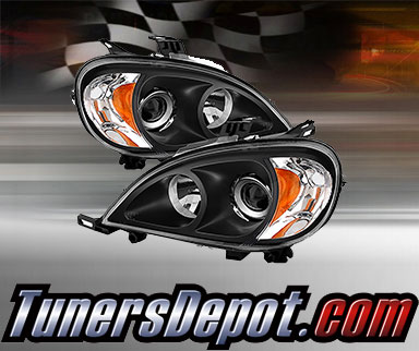 TD® Projector Headlights (Black) - 98-01 Mercedes Benz ML320 W163