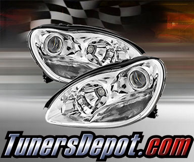 TD® Projector Headlights (Chrome) - 01-06 Mercedes Benz S600 W220