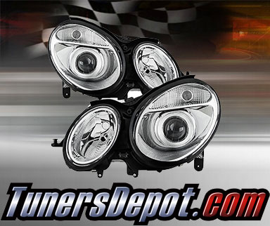 TD® Projector Headlights (Chrome) - 03-06 Mercedes Benz E500 4dr/Wagon W211