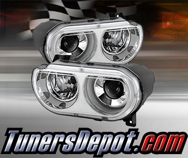 TD® Projector Headlights (Chrome) - 08-14 Dodge Challenger (with HID Only)