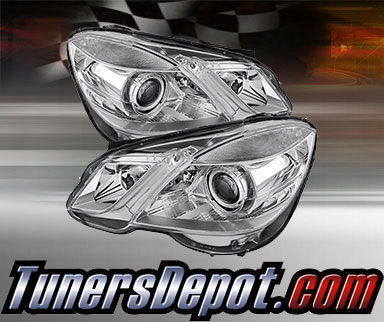 TD® Projector Headlights (Chrome) - 10-13 Mercedes Benz E550 4dr W212