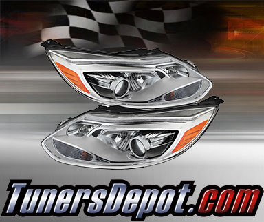 TD® Projector Headlights (Chrome) - 12-14 Ford Focus