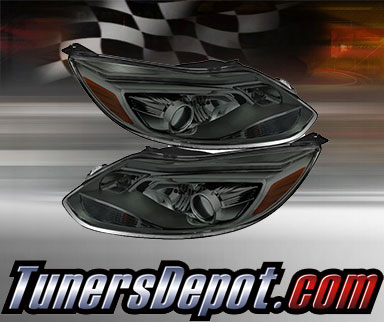 TD® Projector Headlights (Smoke) - 12-14 Ford Focus