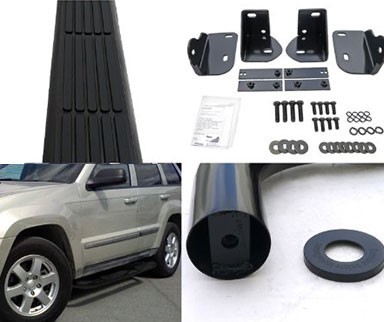 TD Running Board Side Step Bars - 05-10 Jeep Grand Cherokee