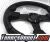TD Steering Wheel - Fighter Jet Style Black w Black Stitch and Black Center