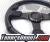 TD Steering Wheel - Fighter Jet Style Black w Blue Stitch and Black Center
