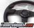 TD Steering Wheel - Fighter Jet Style Black w Red Stitch and Black Center