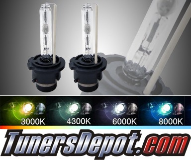 TD® Stock OEM HID Replacement Bulbs - D2S 6000K Super White - Universal (Pair)