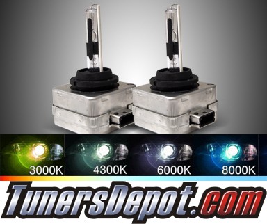 TD® Stock OEM HID Replacement D1S Bulbs (6000K Super White) - Universal (Pair)