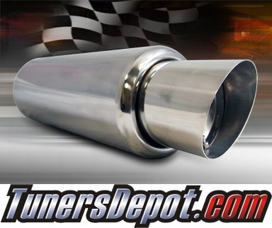 TD® Universal Muffler - N1 Bullet Style with Slant Tip