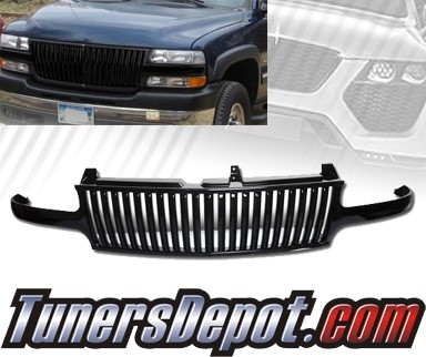 TD® Vertical Front Grill Grille (Black) - 00-05 Chevy Suburban